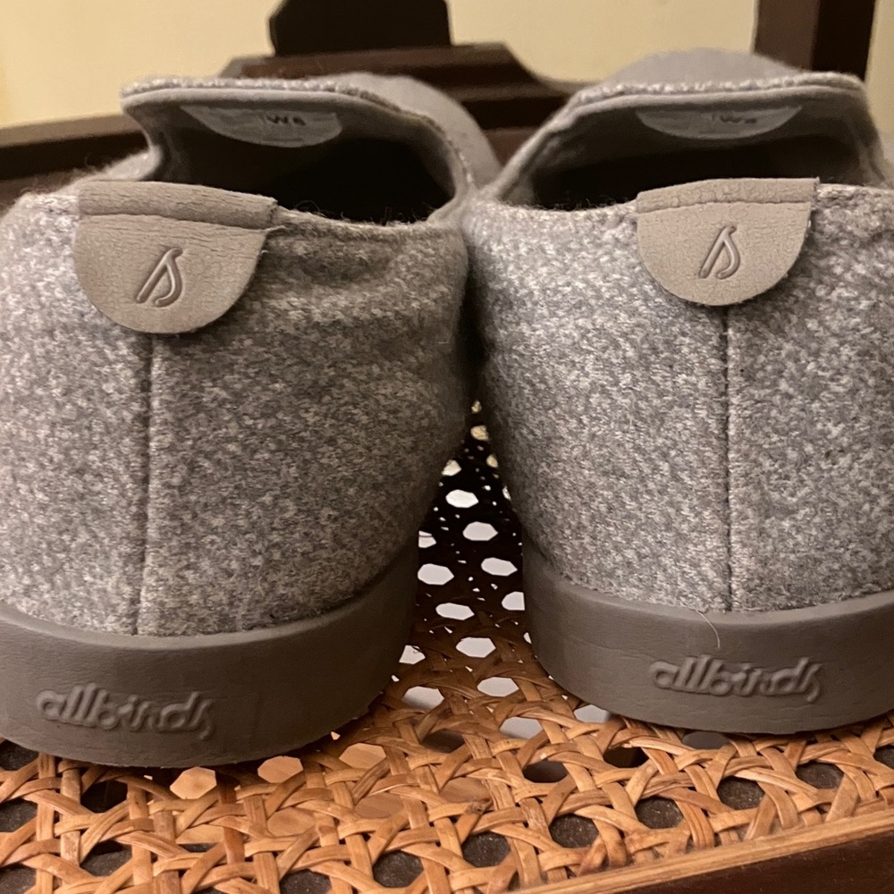 Allbirds Light Gray Wool Slip-Ons